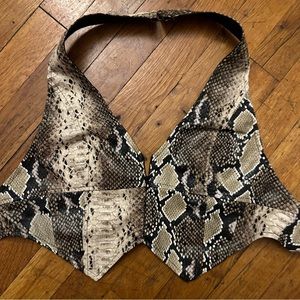 I.AM.GIA snake skin crop top